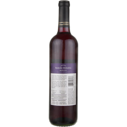 Baron Herzog Merlot Central Coast - 750ML - Back