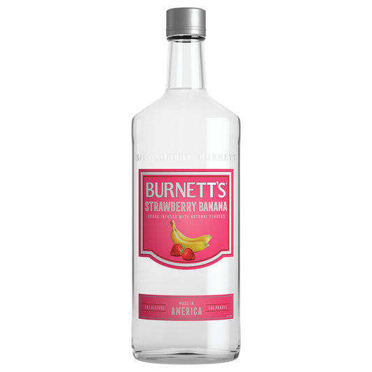 Burnett's Strawberry Banana Flavored Vodka 60 - 750ML - Front
