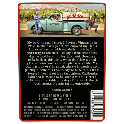 Bonanza Cabernet Sauvignon Lot 8 California - 750ML