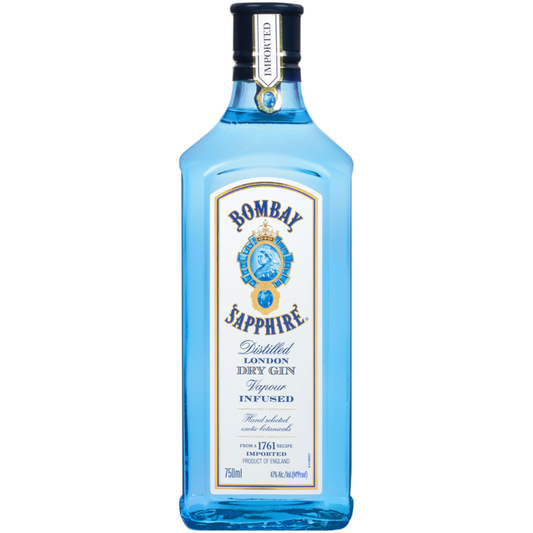 Bombay London Dry Gin Sapphire 94 - 750ML - Front