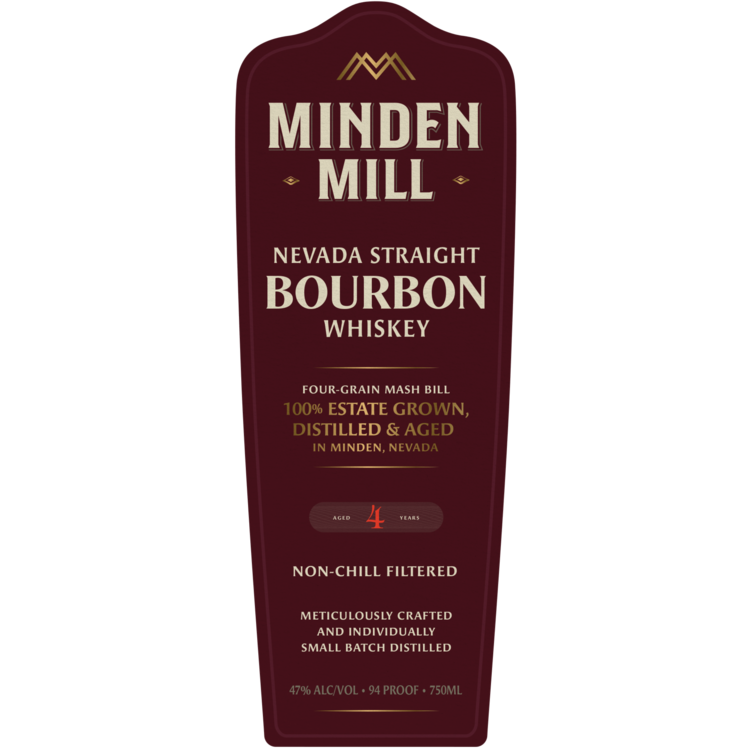 Minden Mill Straight Bourbon 4 Yr 94 - 750ML - Front Label