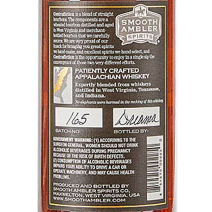 Smooth Ambler Blend Of Straight Rye Whiskies Contradiction Rye 105 - 750ML