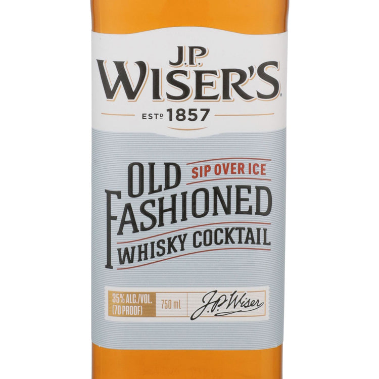 J.P. Wiser's Old Fashioned Whisky Cocktail 70 - 750ML - Front Label