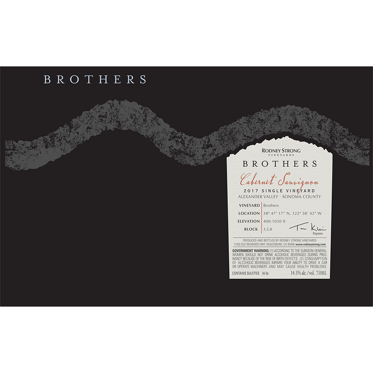 Rodney Strong Cabernet Sauvignon Brothers Vineyard Alexander Valley 20 - 750ML