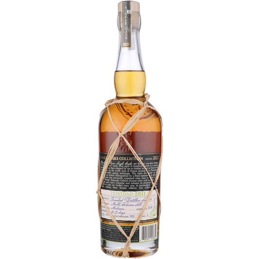 Plantation Aged Rum Single Cask Trinidad Distillers Limited 86.2 - 750ML - Back