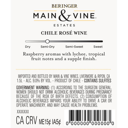 Beringer Main & Vine White Zinfandel/Moscato California - 1.5L