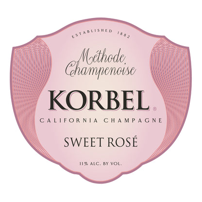 Korbel Sweet Rose California - 750ML - Front Label
