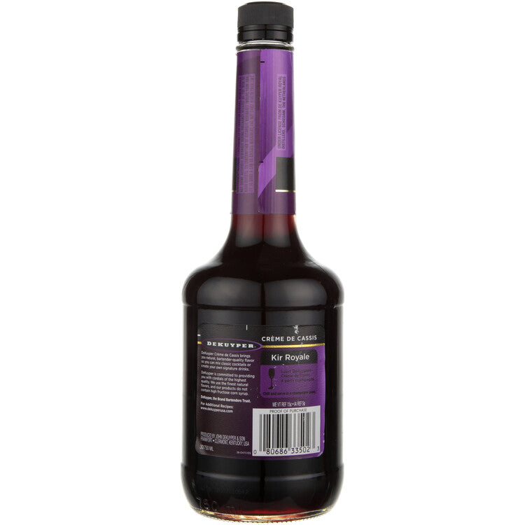 Dekuyper Creme De Cassis 30 - 750ML - Back