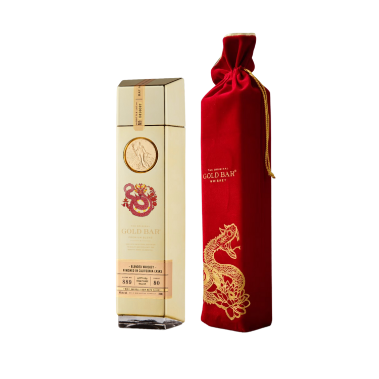 Gold Bar Blended American Whiskey Lunar New Year Premium Blend 80 - 750ML - Front