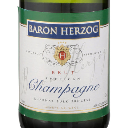 Baron Herzog Brut Champagne American - 750ML - Front Label