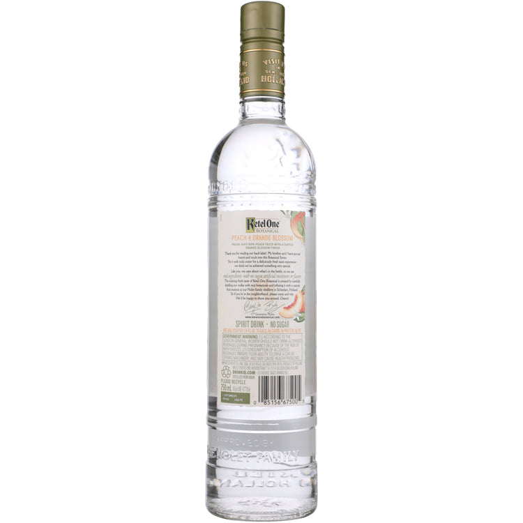 Ketel One Peach & Orange Blossom Botanical Flavored Vodka 60 - 750ML - Back