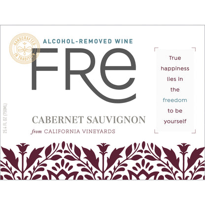 Fre Cabernet Sauvignon Alcohol Removed - 750ML - Front Label