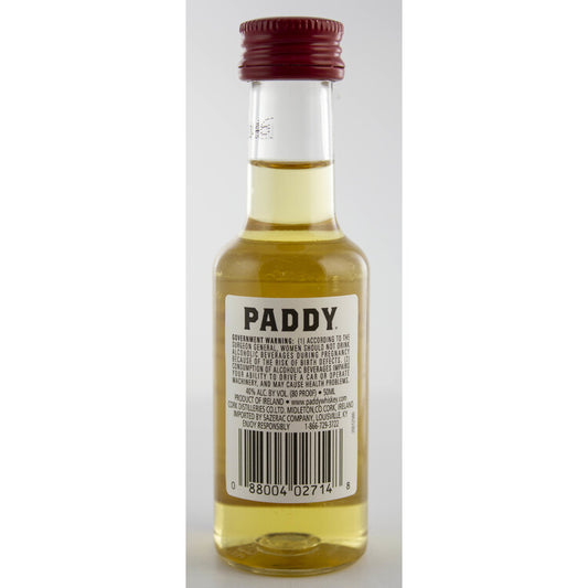 Paddy Blended Irish Whiskey 80 - 50ML - Back
