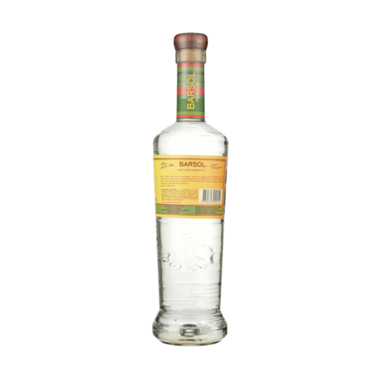 Barsol Pisco Mosto Verde Italia 82.6 - 700ML - Back