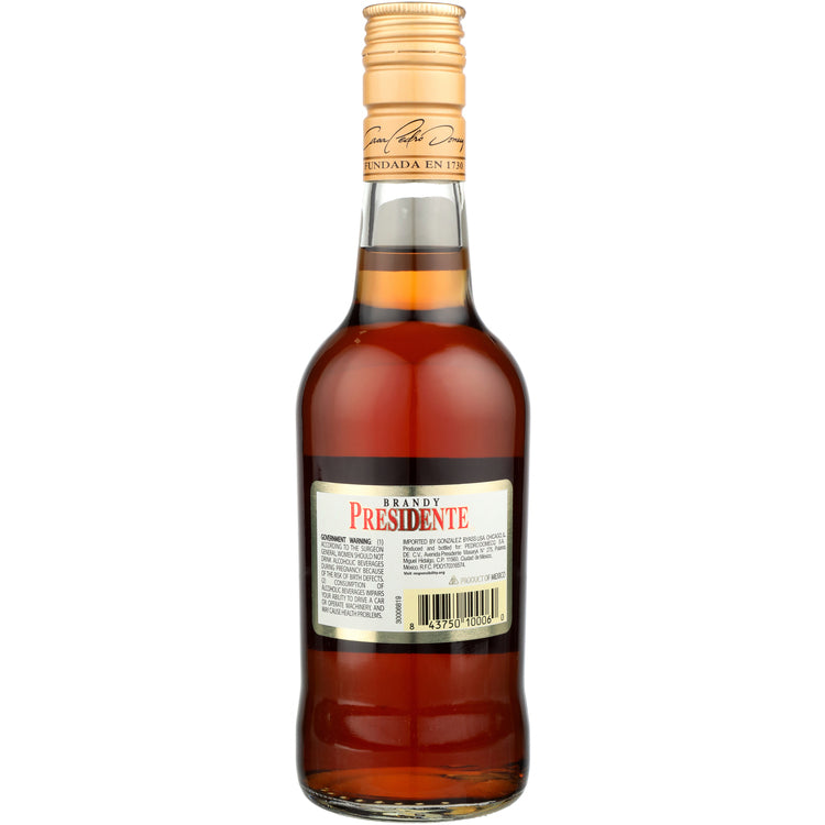 Presidente Brandy 80 - 375ML - Back