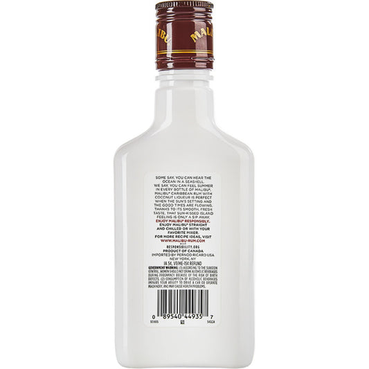 Malibu Coconut Flavored Rum Original 42 - 200ML - Back