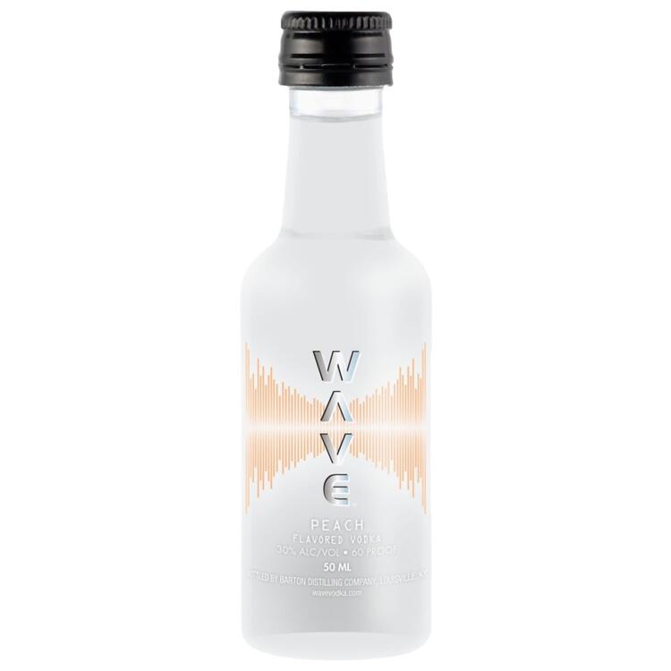 Wave Peach Flavored Vodka 60 - 50ML - Front