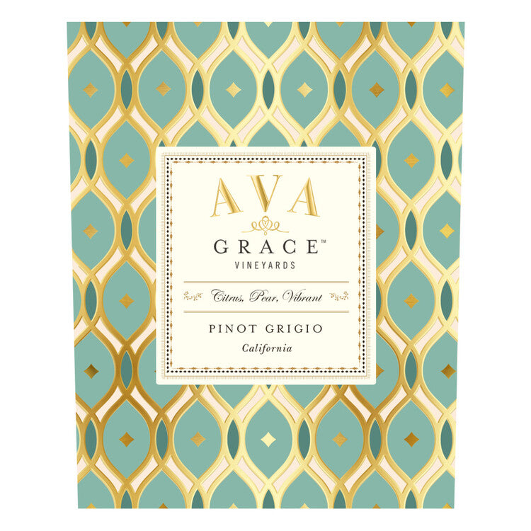 Ava Grace Vineyards Pinot Grigio California - 750ML - Front Label