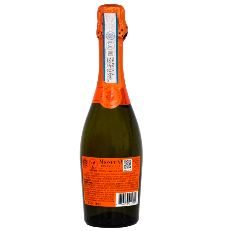 Mionetto Prosecco Treviso Brut Prestige Collection - 375ML - Back