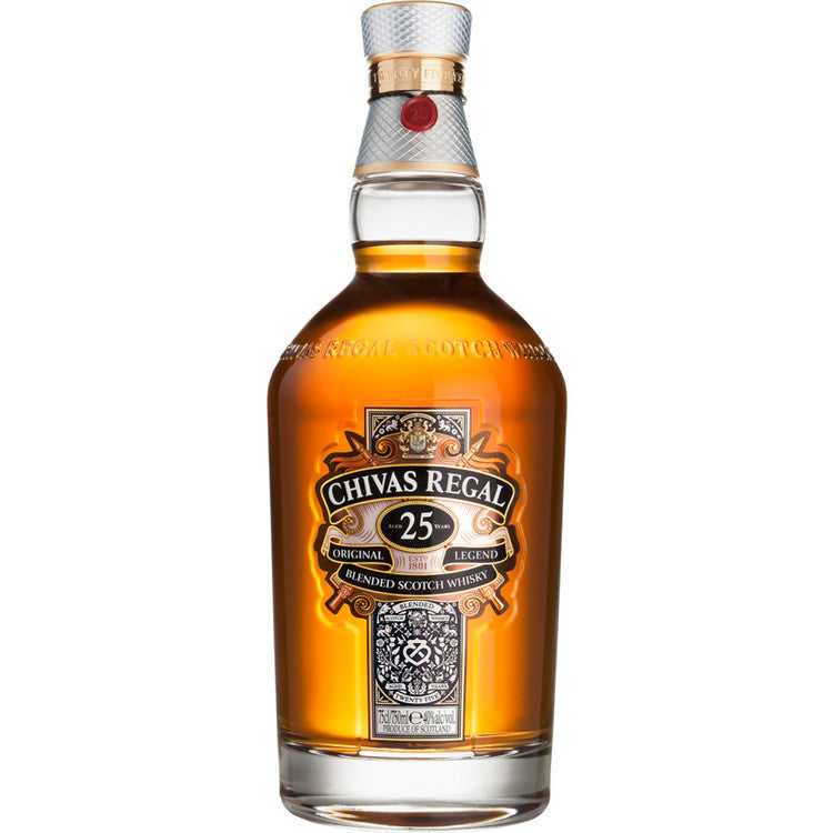 Chivas Regal Blended Scotch Original 25 Yr 80 With Carton - 750ML - Front