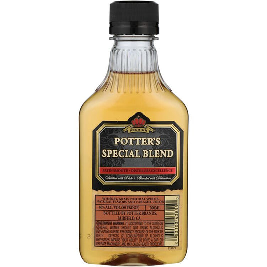Potter's Blended American Whiskey Special Blend 80 - 200ML - Front