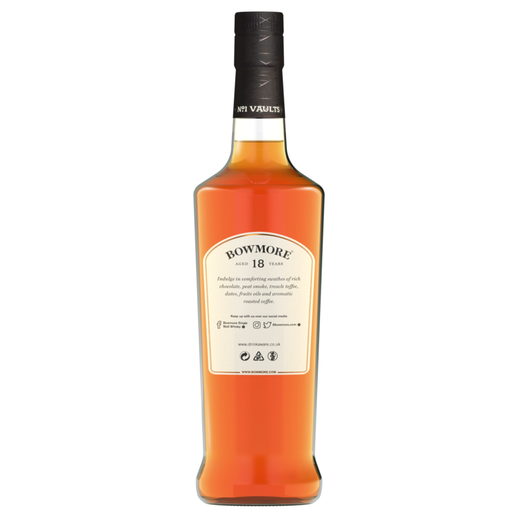 Bowmore Single Malt Scotch 18 Yr 86 - 750ML - Back