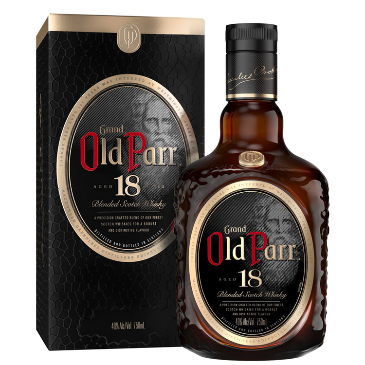 Old Parr Blended Scotch Deluxe 18 Yr 80 - 750ML - Front
