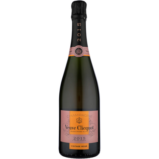 Veuve Clicquot Champagne Brut Rose Vintage 2015 W/ Gift Box - 750ML - Front