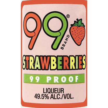99 Brand Strawberry Schnapps 99 - 50ML - Front Label