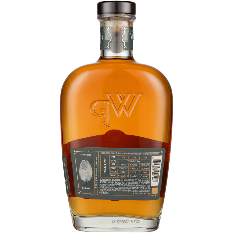 Whistlepig Straight Rye Whiskey Farmstock Rye Rye Crop No. 003 86 - 750ML - Back
