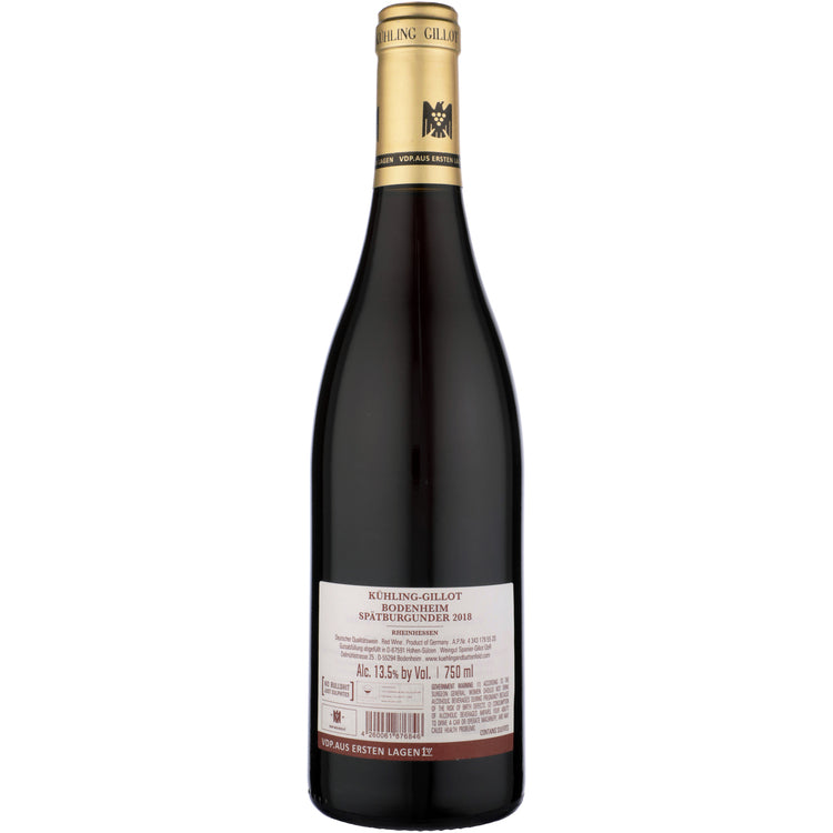 Kuhling Gillot Bodenheim Spatburgunder Rheinhessen 2018 - 750ML