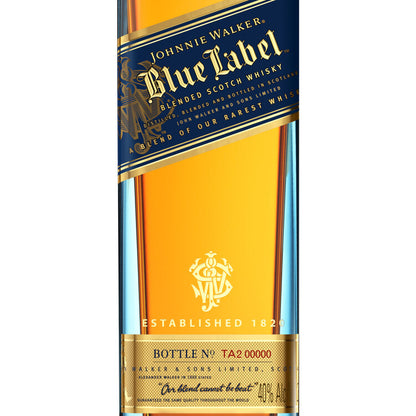 Johnnie Walker Blended Scotch Blue Label The John Walker 80 - 200ML - Front Label