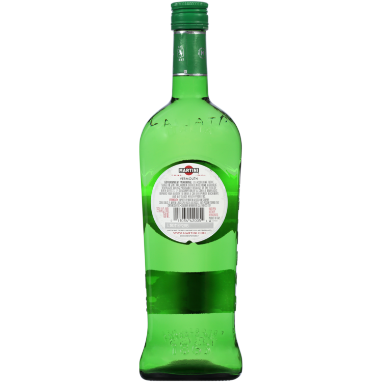 Martini Vermouth Extra Dry - 750ML - Back