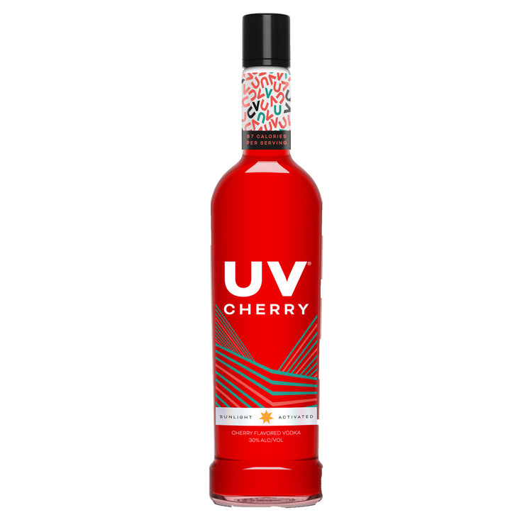 Uv Cherry Flavored Vodka 60 - 750ML - Front