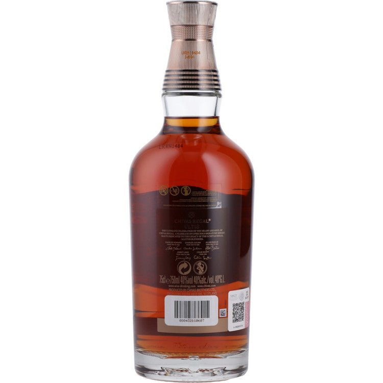Chivas Regal Blended Malt Scotch Ultis 80 With Carton - 750ML - Back
