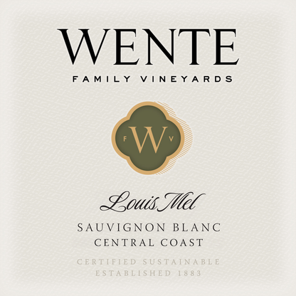 Wente Vineyards Sauvignon Blanc Louis Mel Central Coast - 750ML - Front Label