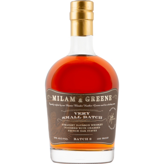Milam & Greene Straight Bourbon Very Small Batch Finished With Charred - 750ML - Front