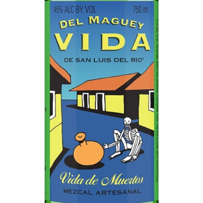 Del Maguey Mezcal Vida De Muertos 90 - 750ML - Front Label