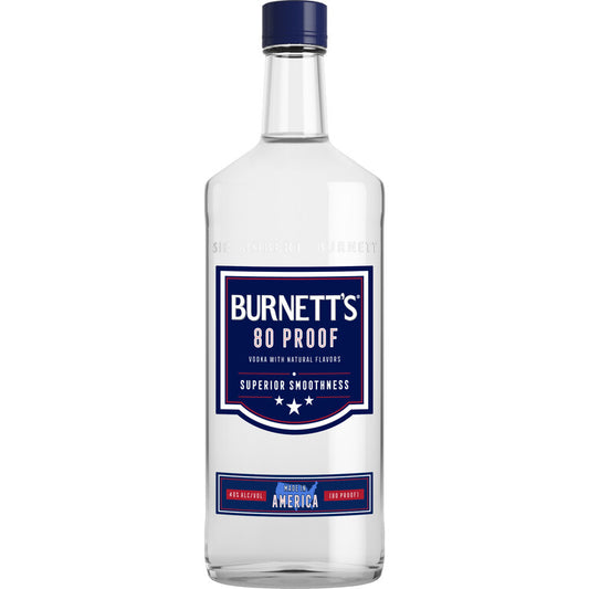 Burnett's Vodka 80 - 1.0L - Front