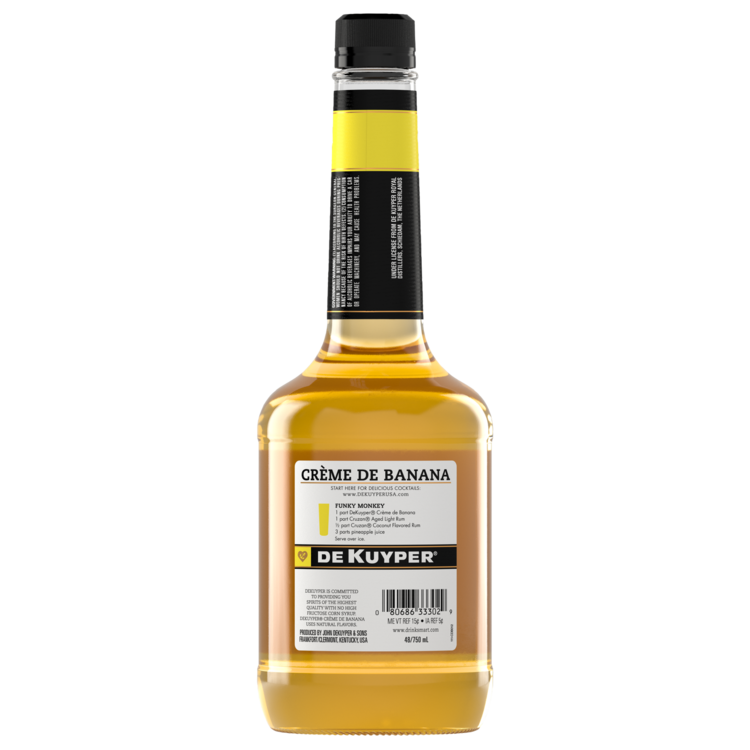 Dekuyper Creme De Banane 48 - 750ML - Back