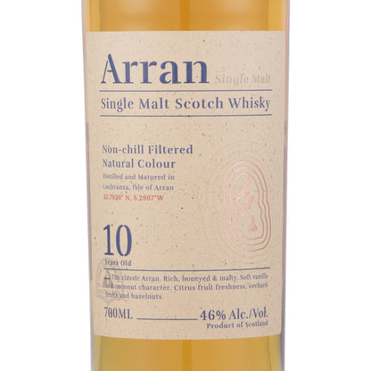 The Arran Malt Single Malt Scotch 10 Yr 92 - 700ML - Front Label