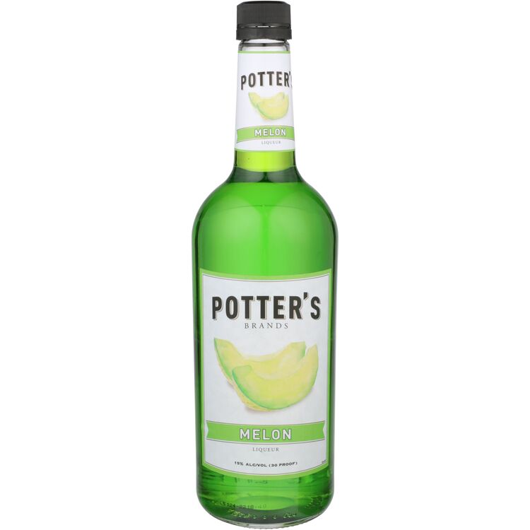 Potter's Melon Liqueur 40 - 1.0L - Front