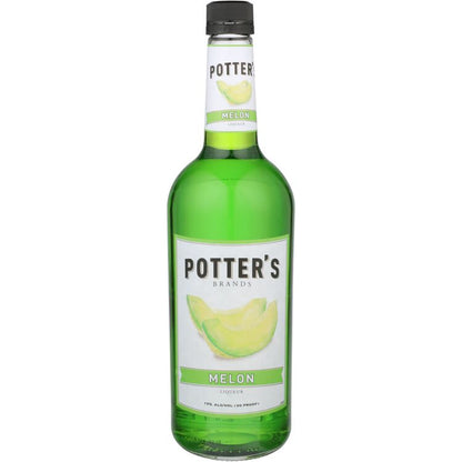 Potter's Melon Liqueur 40 - 1.0L - Front