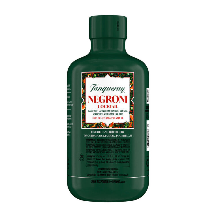 Tanqueray Cocktail Negroni Collection 49.8 - 750ML - Back
