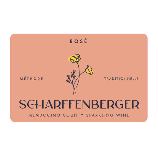 Scharffenberger Sparkling Rose Mendocino County - 750ML - Front Label