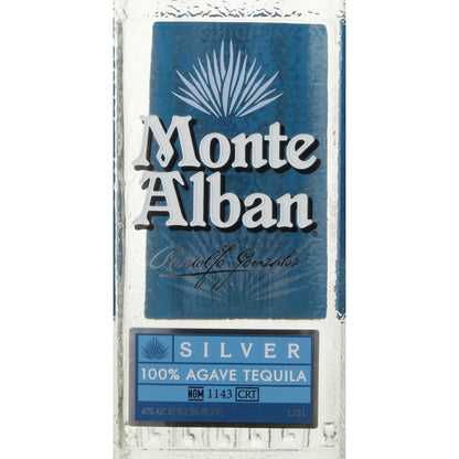 Monte Alban Tequila Silver 80 - 1.75L - Front Label