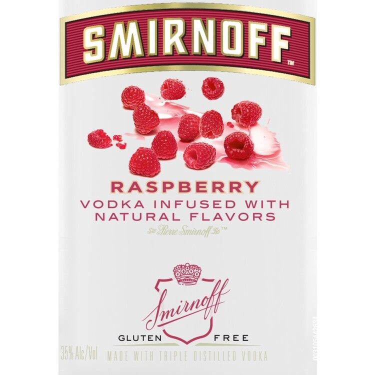Smirnoff Vodka Raspberry Flavored 60 Flask - 375ML