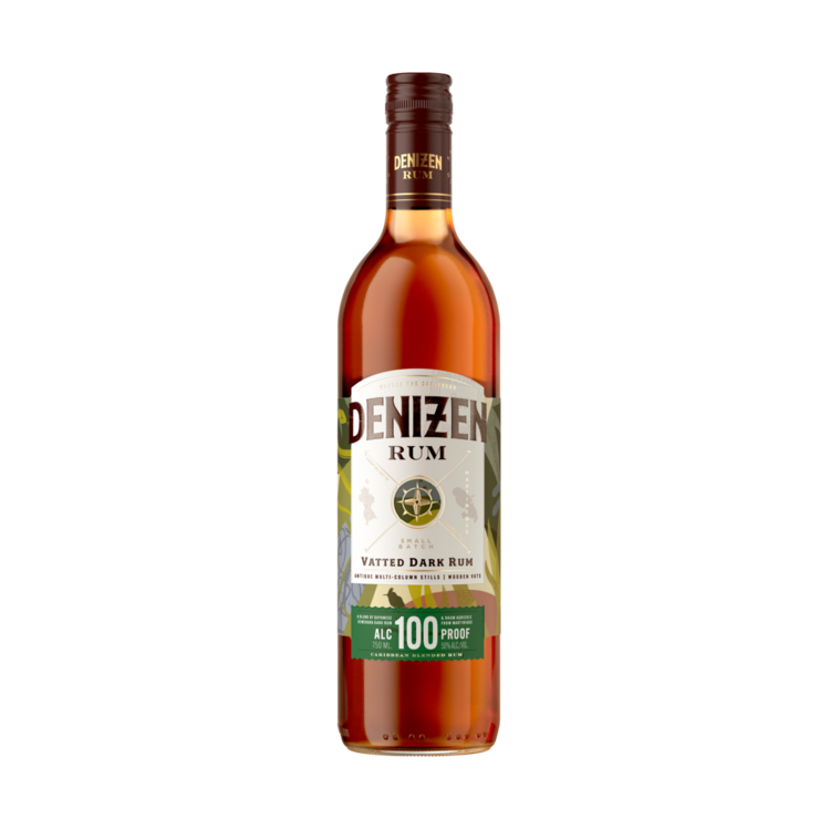 Denizen Dark Rum Vatted 100 - 750ML - Front