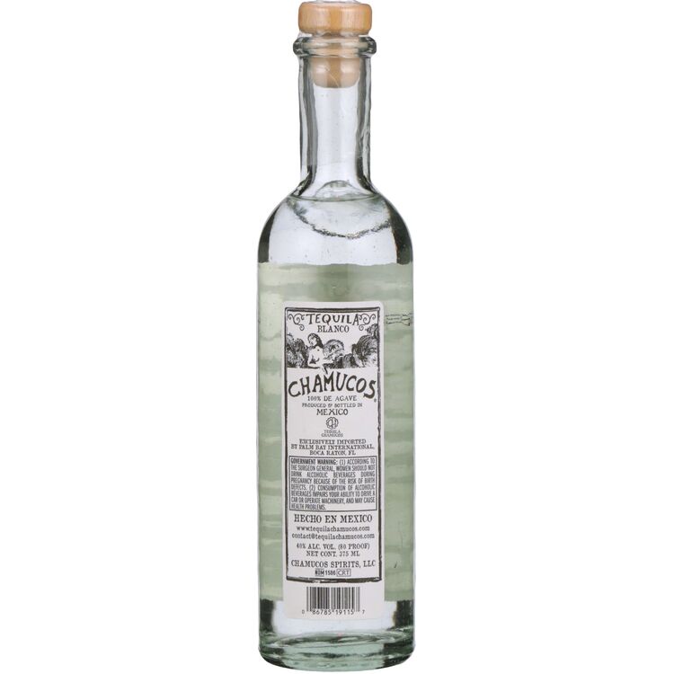 Chamucos Tequila Blanco 80 - 375ML - Back