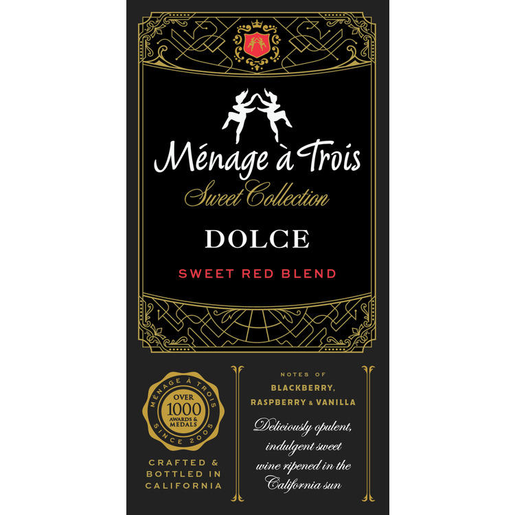Menage A Trois Dolce Sweet Red Blend Sweet Collection California - 750ML
